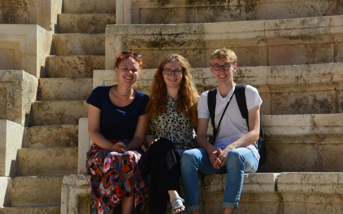 Luka, Lisa und Ich in Amman (Foto:EMS/Schnotz)