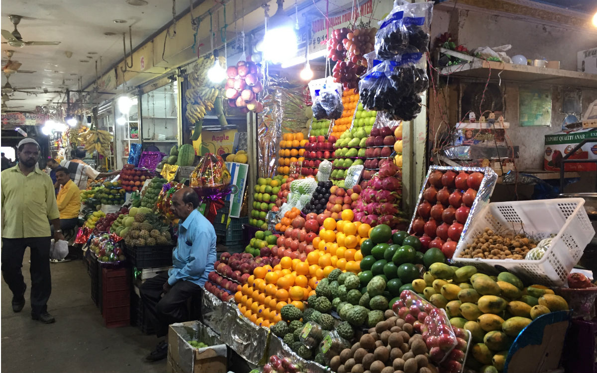 Auf einem Markt in Bangalore (Foto: EMS/Erstling)
