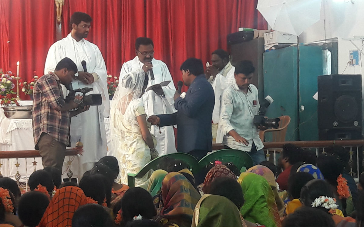 Eine christliche Hochzeit in Nandyal (Foto: EMS/Osenberg)