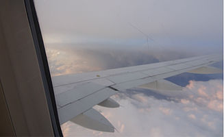 Im Flugzeug zurück nach Deutschland (Foto:EMS/Thier)