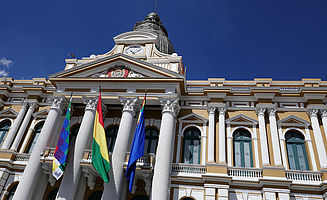 Regierungsgebäude in La Paz (Foto: EMS/Bühler)