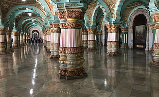 Die Public Durbar Hall des Mysore Palast (Foto: EMS/Heidtmann)