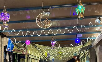 Dekoration für den Ramadan in Salt (Foto: EMS/Petrasch)