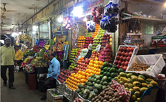 Auf einem Markt in Bangalore (Foto: EMS/Erstling)